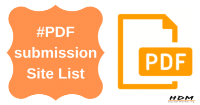 Free PDF Submission Site List