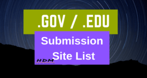 gov and edu submission site list