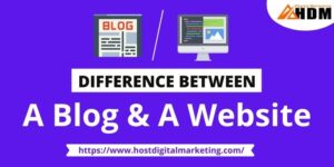 difference between blog and website