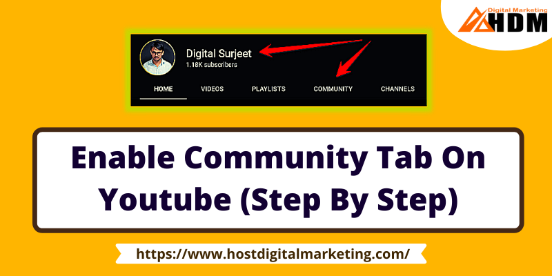 How To Enable Community Tab On Youtube