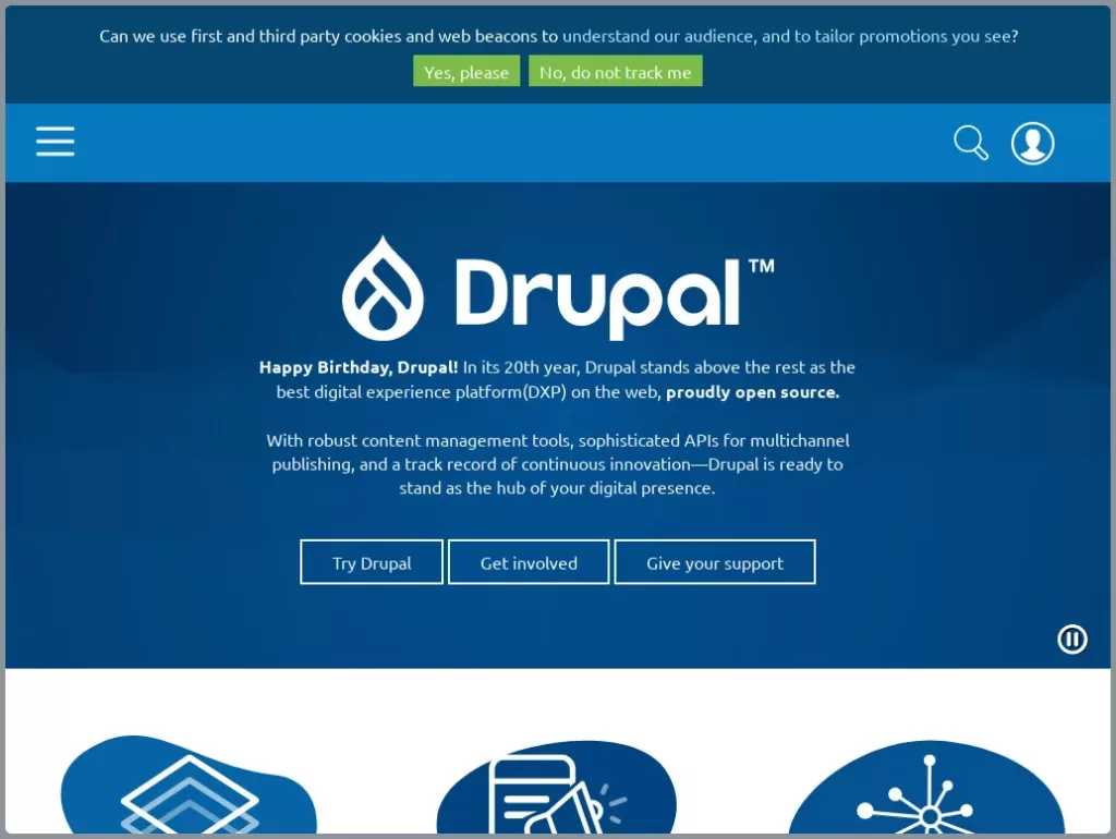 Drupal CMS Platform Screenshot
